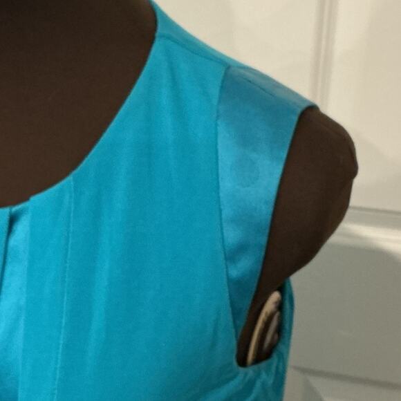 Blumarine Made in Italy Women’s Teal Blue Casual Sleeveless Dress Size I42/US M - Picture 5 of 11